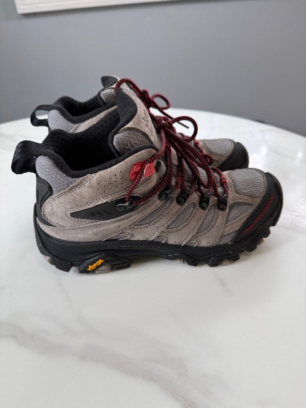 Merrell Men’s Gray and Red Hiking Boots